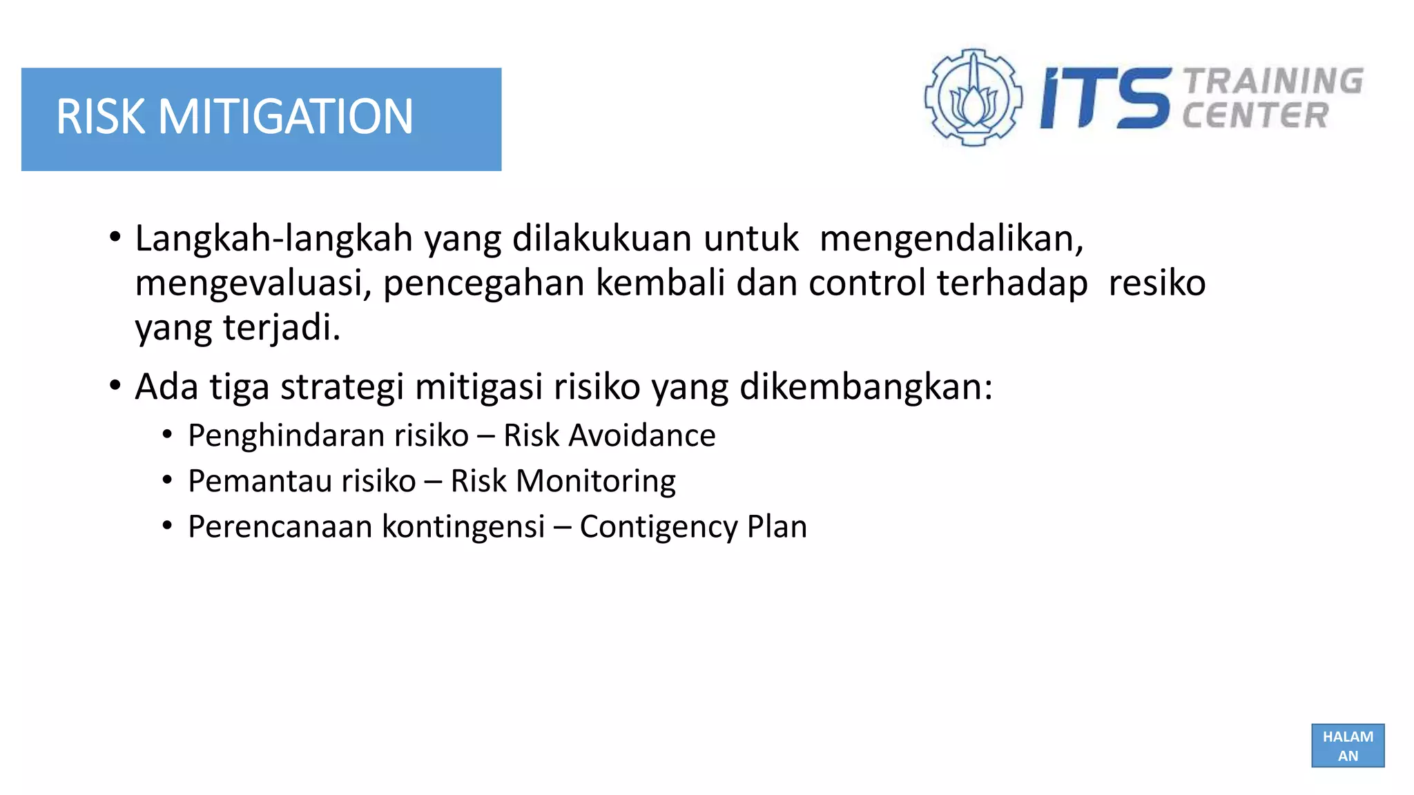 Materi 4-manajemen resiko ti | PPTX
