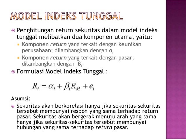 Materi 4 Return Yang Diharapkan Dan Risiko Portofolio1