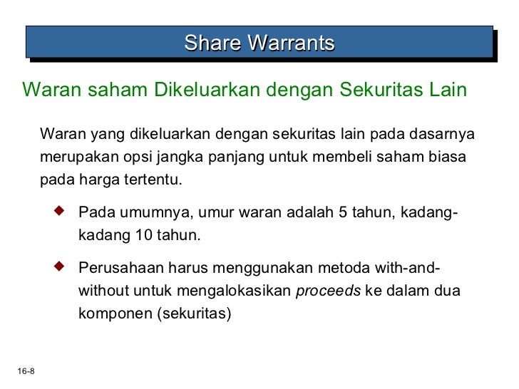 Opsi saham yang dikeluarkan dengan harga diskon