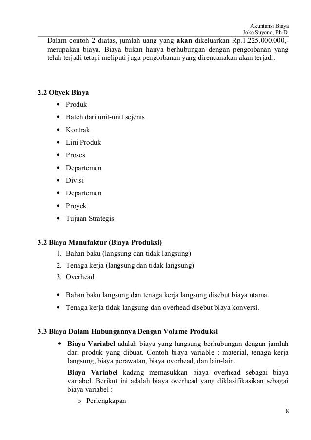 Materi Akuntansi Biaya