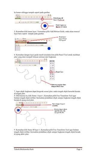 Tutorial Animasi menggunakan macromedia Flash 8 | PDF