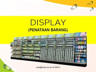 Teori Display Komunikasi Pemasaran | PDF