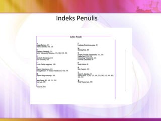 Indeks Penulis
 