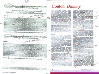 Contoh Dummy
 