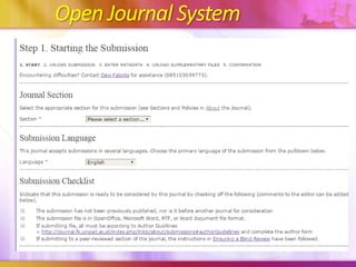 Open Journal System
 