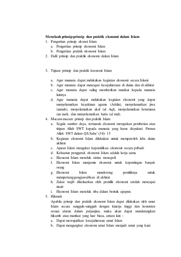 Materi Ekonomi Islam