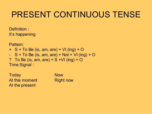 Pattern Of Simple Continuous Tense | simple present Pattern Of Simple Continuous Tense | simple present