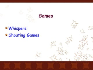 Games Whispers Shouting Games 