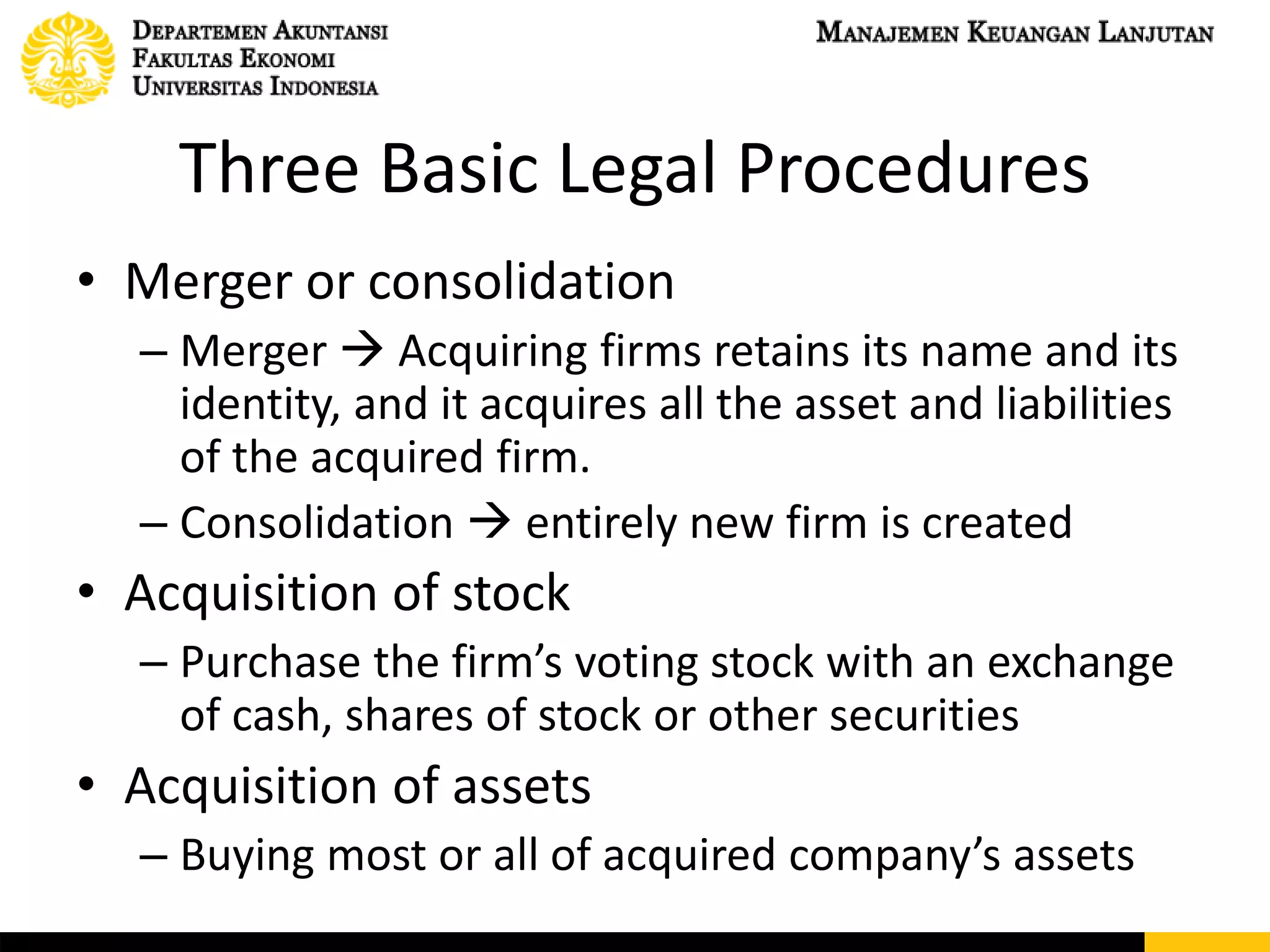 Merger and Acquisition | PDF