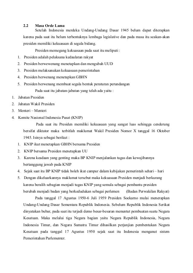 Materi Sistem Pemerintahan Ri