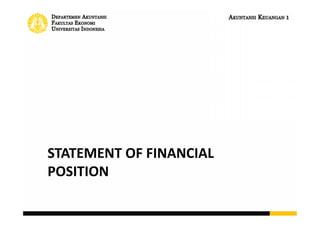 the financial position of a company
