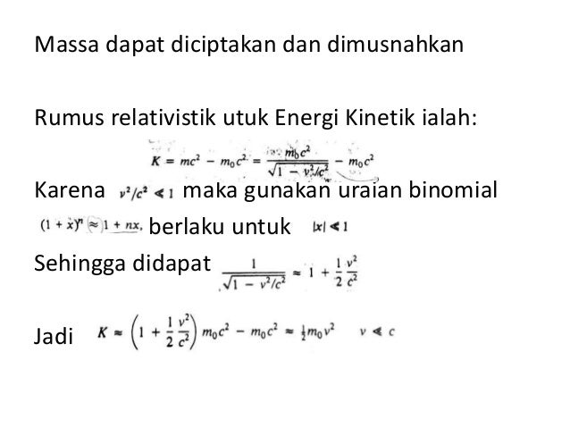 Materi 02 teori relativitas khusus ii 