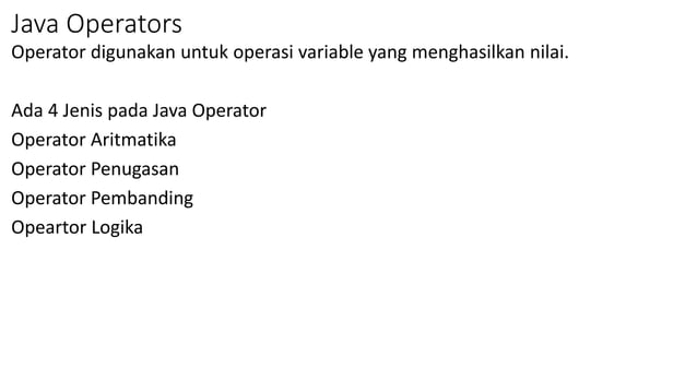 Materi 02 Java Operators.pptx