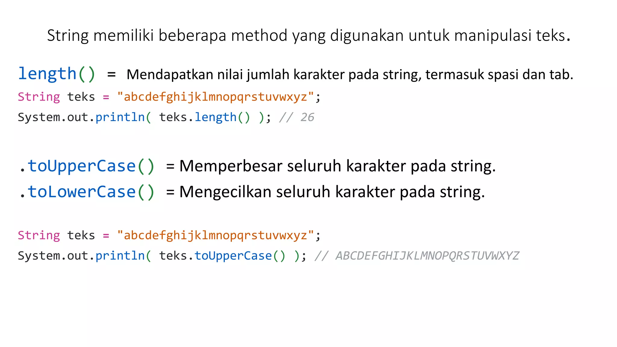 Materi 03 Java String.pptx | Free Download