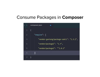Consume Packages in Composer
 