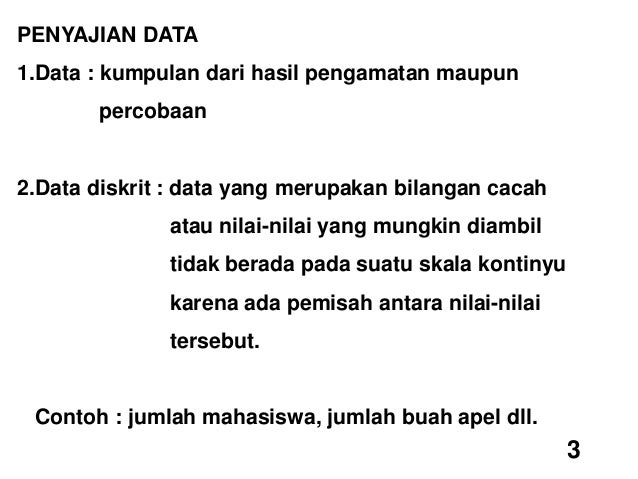 Statistik dan Komputasi Materi 1