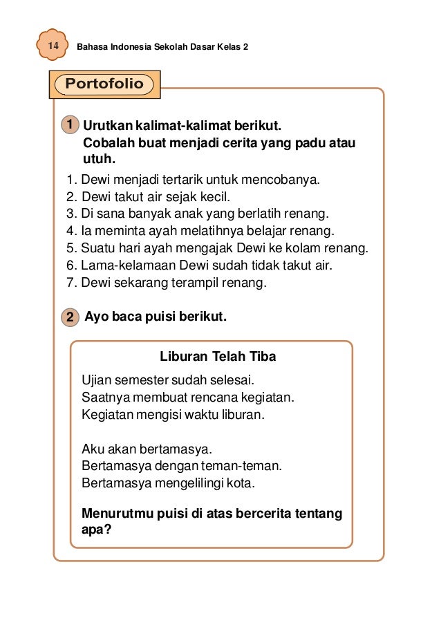 Bahasa Indonesia Kelas 2