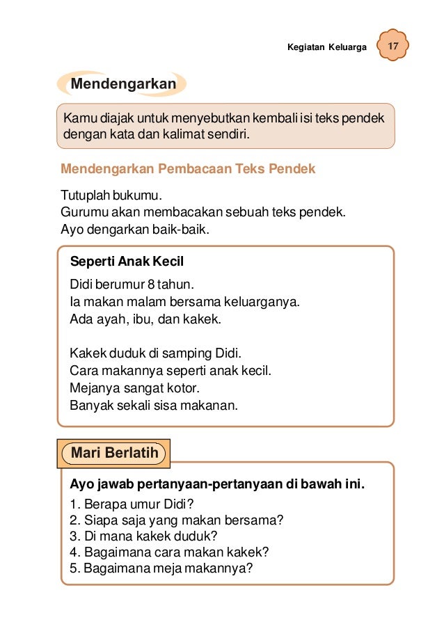 Bahasa Indonesia Kelas 2