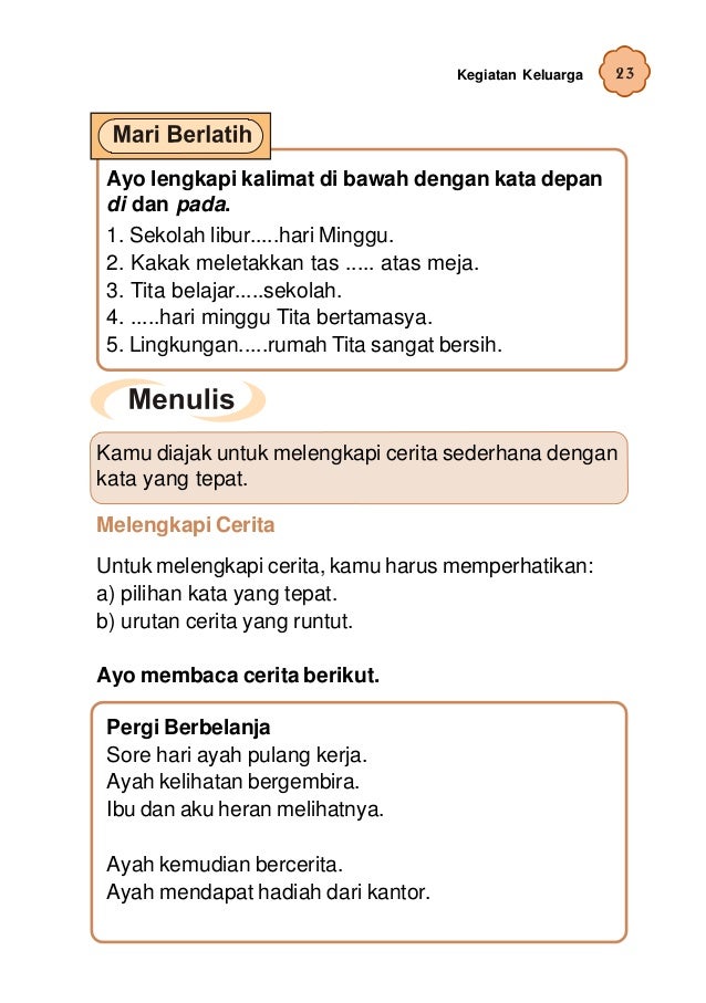 Bahasa Indonesia Kelas 2