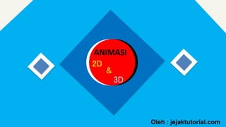 ANIMASI
2D
3D
&
Oleh : jejaktutorial.com
 