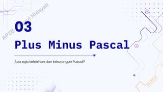 Comprehensive Introduction to Pascal Programming Language: History ...
