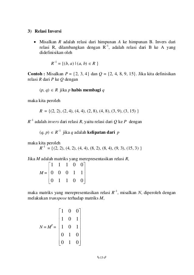 Matematika Diskrit matriks relasi-dan_fungsi