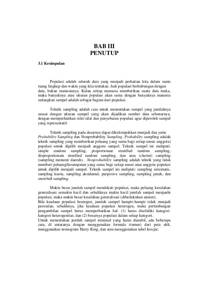 Makalah Sampel Dan Populasi