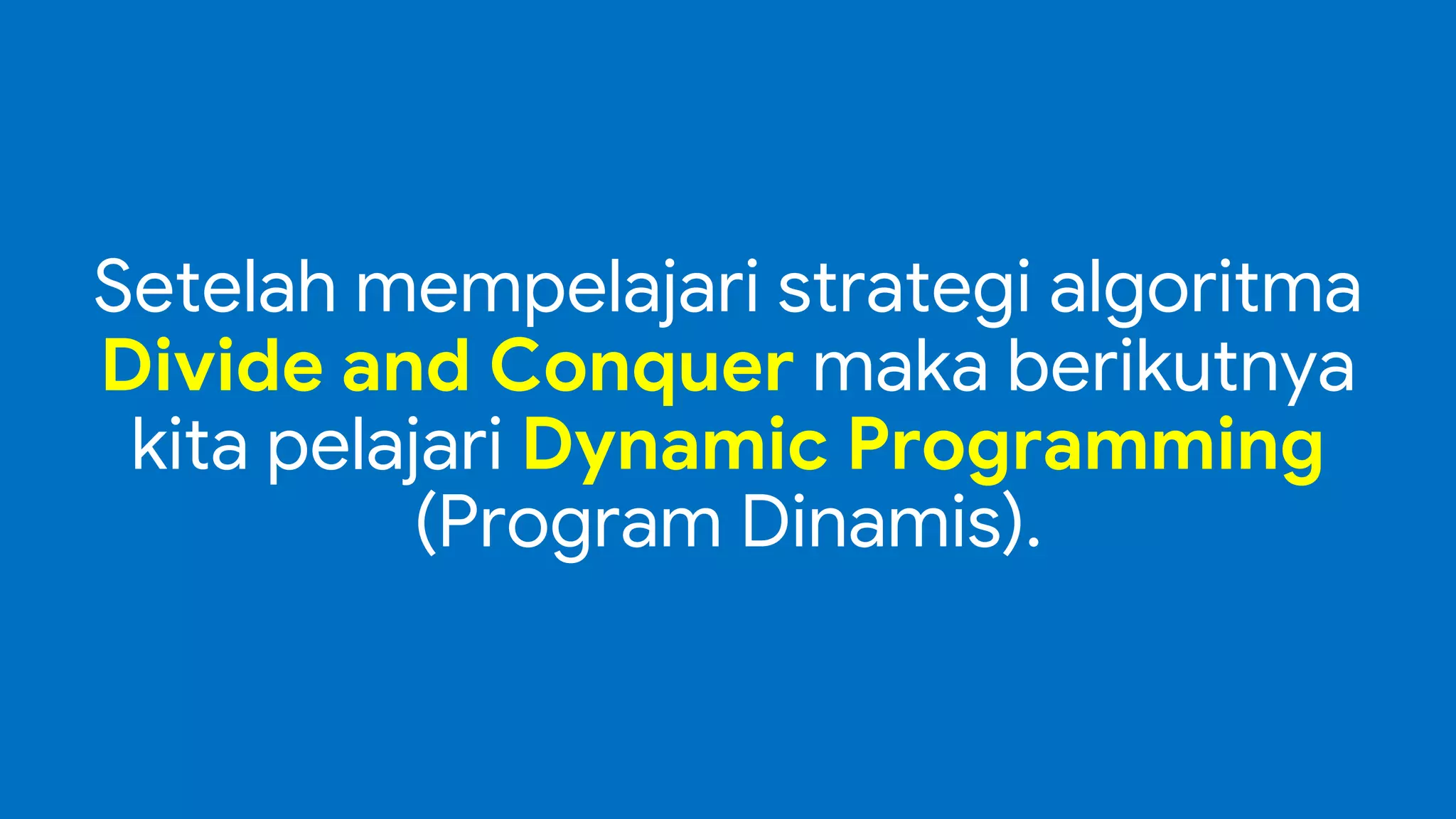 Analisis Algoritma - Strategi Algoritma Dynamic Programming | PDF