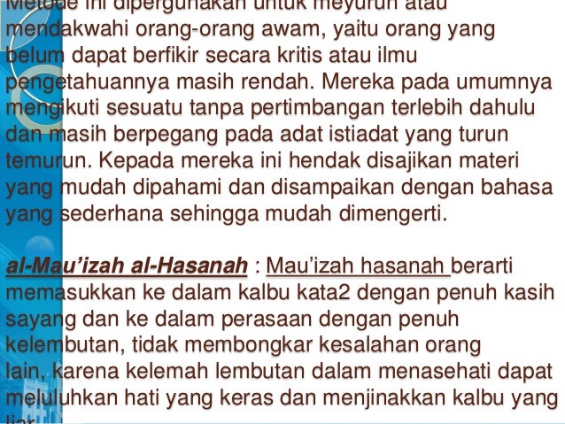 Materi 11 Metode Dan Etika Dakwah