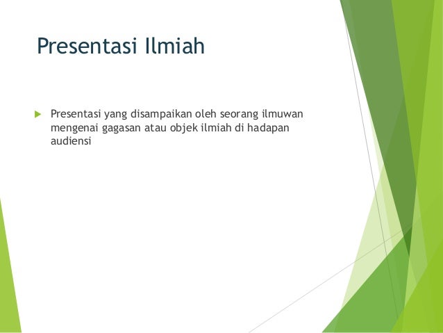 Presentasi Dan Presentasi Ilmiah