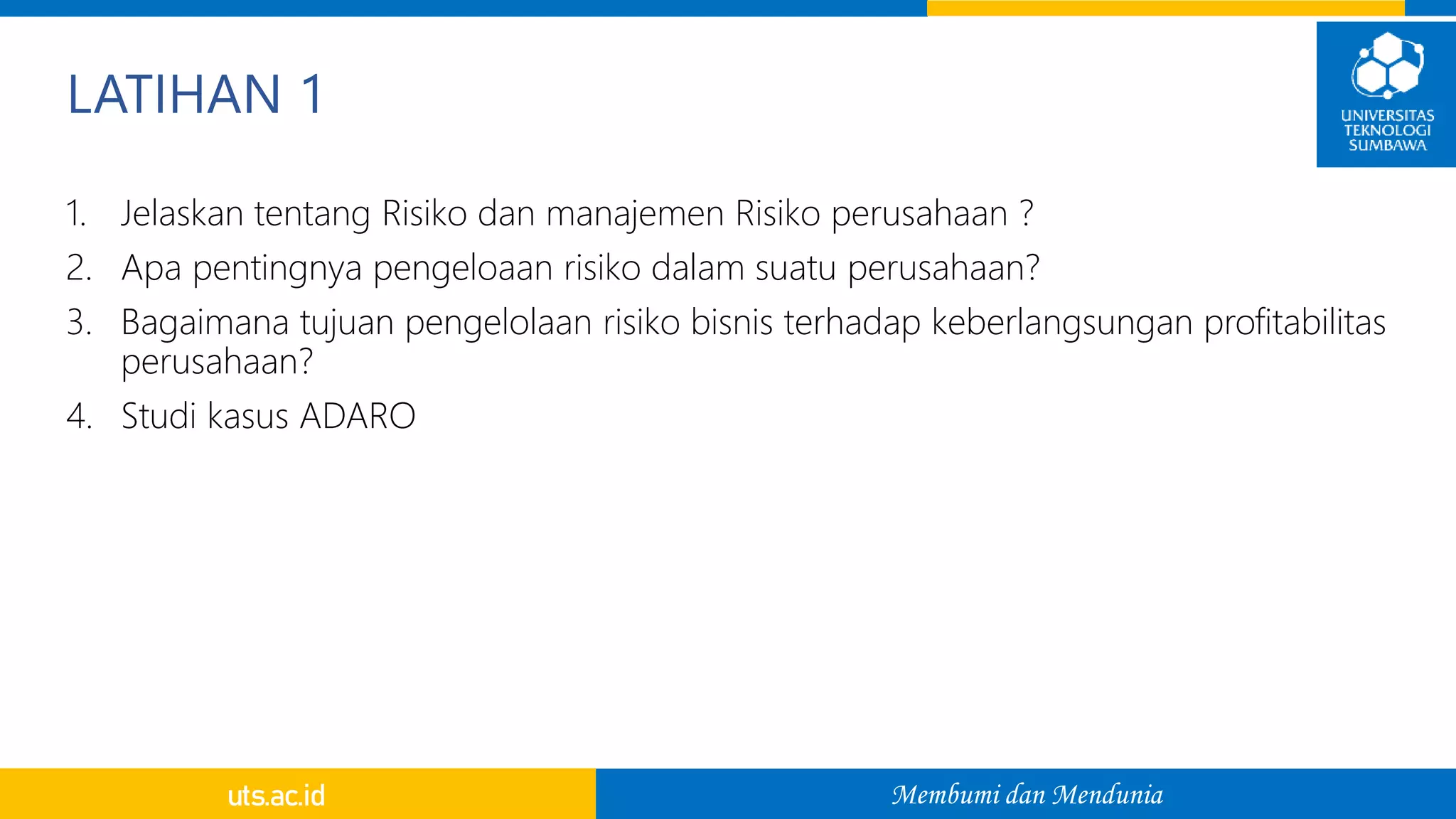 Materi 1 ANALISIS RISIKO BISNIS.pptx