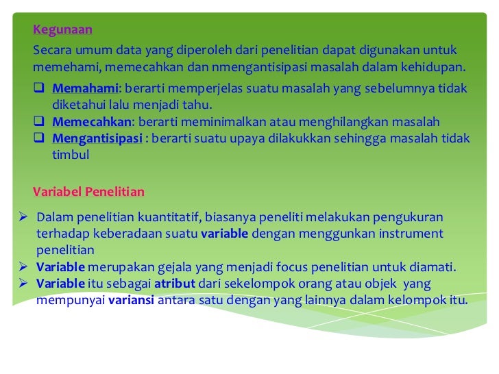 Materi 1 (penelitian dan statistika) Materi 1 (penelitian dan statistika)