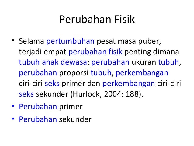 Ciri-ciri Tubuh Anak Mulai Memasuki Usia Puber