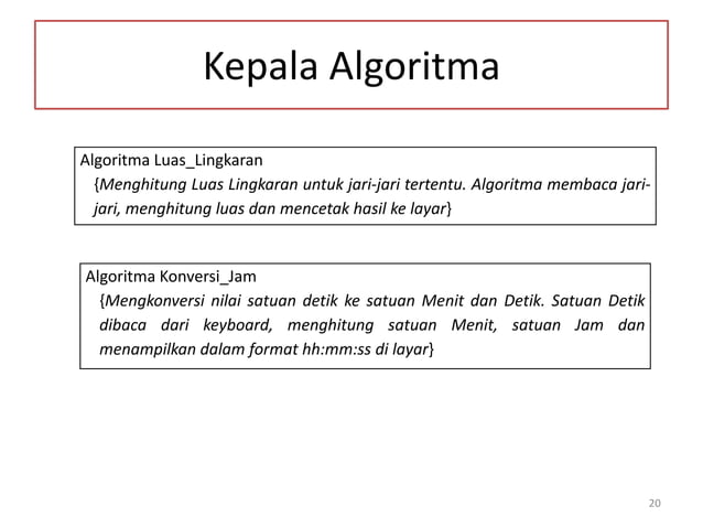 Materi 2. pengertian dasar algoritma | PPT