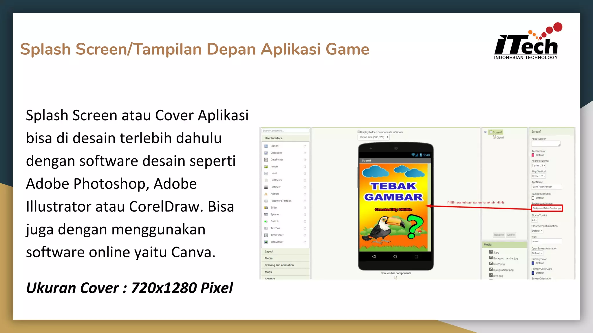 Materi 2.2 membuat splash screen atau cover dan screen di app inventor ...