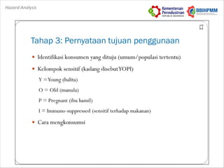 Hazard Analysis and Critical Control Points (HACCP) | PDF