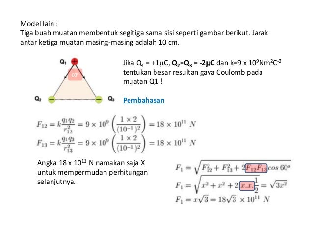 Hukum Coulomb - Soal2 - Materi 2 - Fisika Listrik dan Magnet