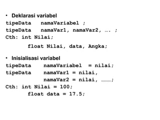 Panduan Lengkap Elemen Dasar dan Tipe Data dalam Bahasa Pemrograman C++ ...