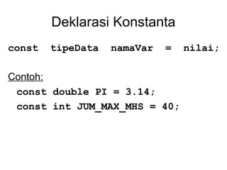 Panduan Lengkap Elemen Dasar dan Tipe Data dalam Bahasa Pemrograman C++ ...