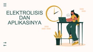 ELEKTROLISIS
DAN
APLIKASINYA
 