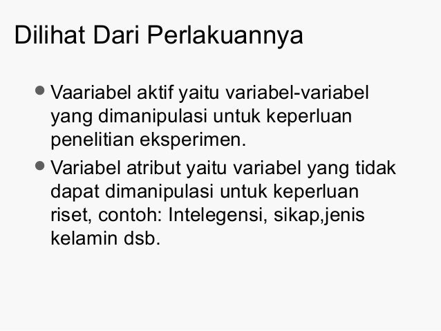 Materi 2 # masalah, variabel dan paradigma penelitian 