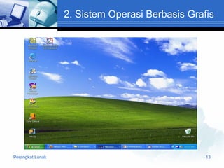 2. Sistem Operasi Berbasis Grafis

Perangkat Lunak

13

 