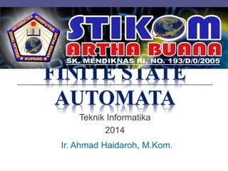 Finite State Automata - Materi 3 - TBO | PPTX