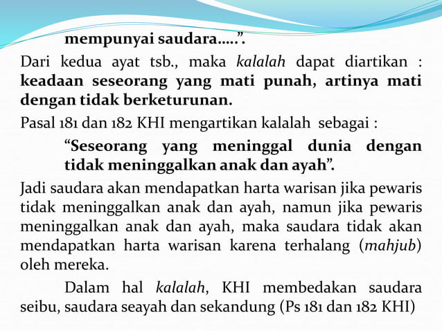 MATERI 3 - HK WARIS ISLAM (2).ppt Silahkan dibaca | PPT