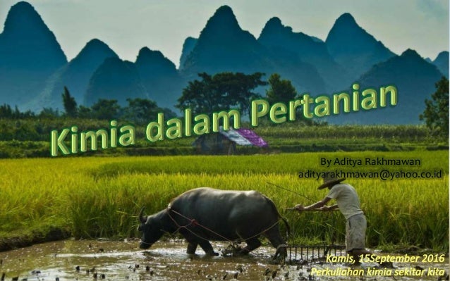 Materi Perkuliahan Kimia Sekitar Kita Kimia Di Bidang Pertanian