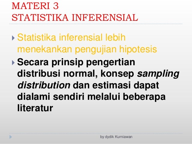 Materi 3 Statistika Dasar