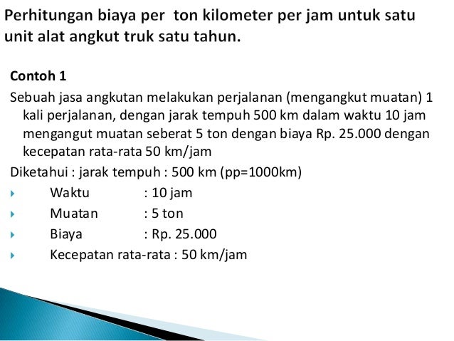 Manajemen Transportasi Materi 4