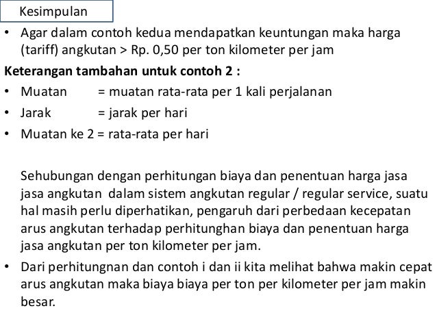 Manajemen Transportasi Materi 4