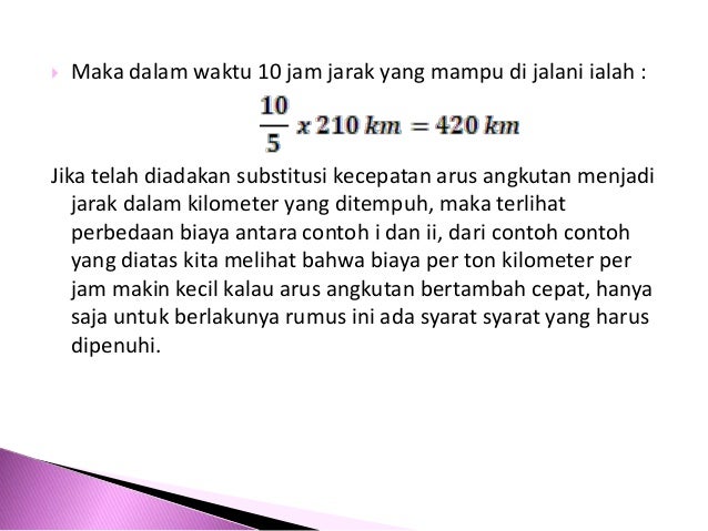 Manajemen Transportasi Materi 4