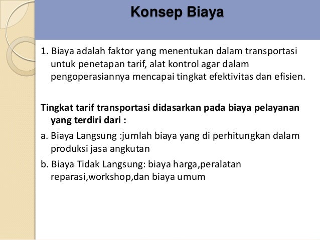 Manajemen Transportasi Materi 4